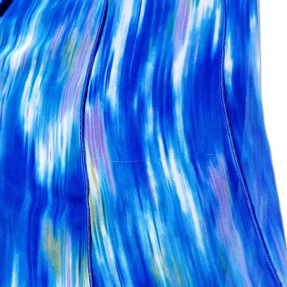 Dressbarn Blue White Purple 12 Panel Skirt (18/20) - Picture 8 of 8